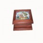 Caja de madera D. Quijote y Sancho