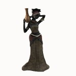 Figura de cerámica mujer tribu