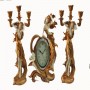 Juego de reloj y candelabros